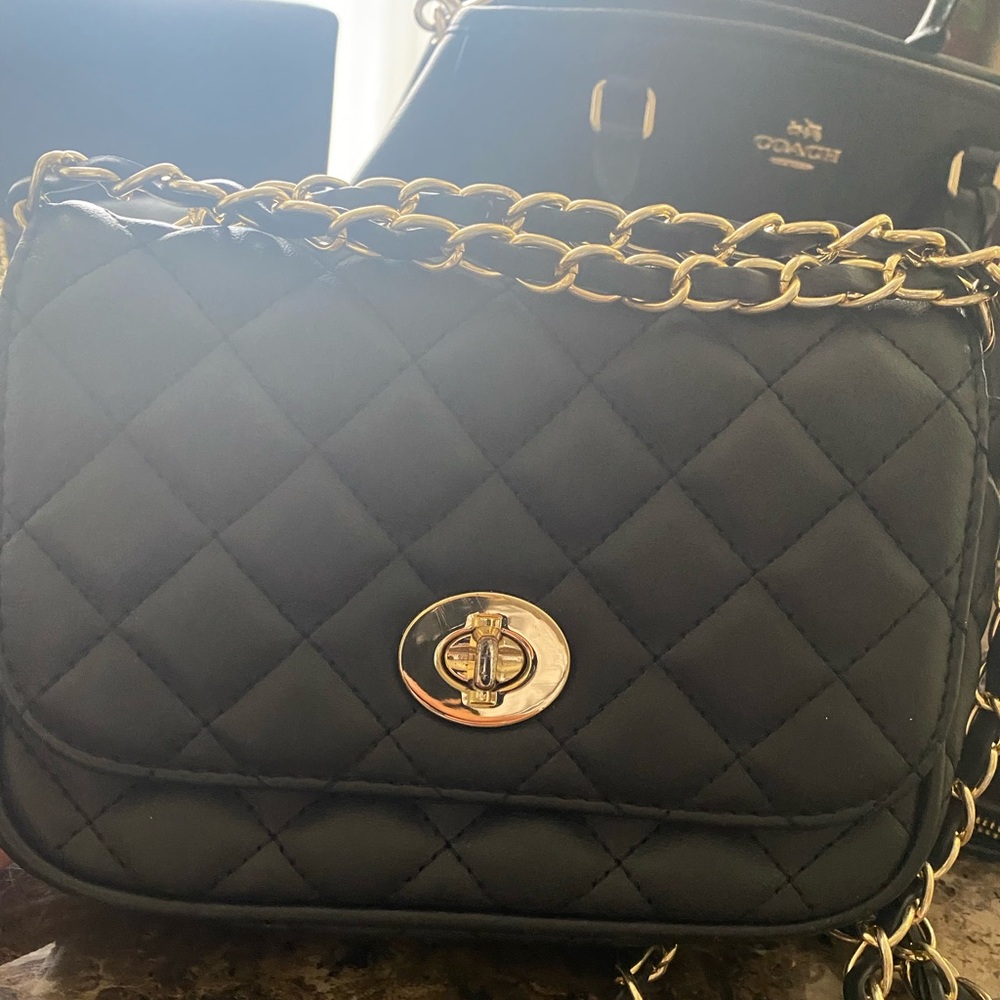 Small quilted crossbody bag